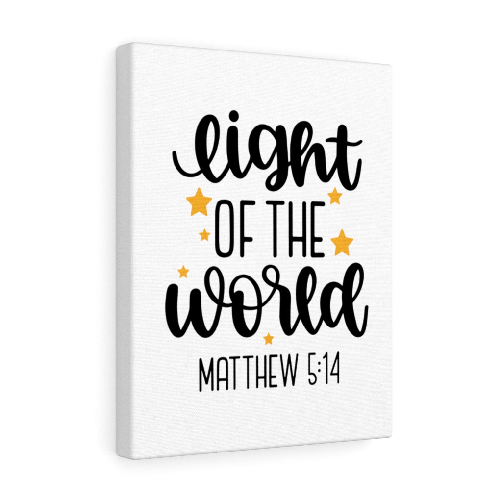 Scripture Walls Light Of The World Stars Matthew 5:14 Bible Verse Canvas Christian Wall Art Ready to Hang Unframed-Express Your Love Gifts