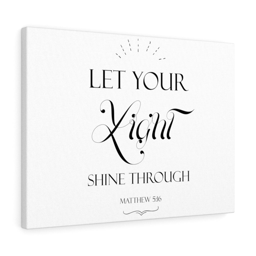 Scripture Walls Light Shrine Through Matthew 5:16 Bible Verse Canvas Christian Wall Art Ready to Hang Unframed-Express Your Love Gifts