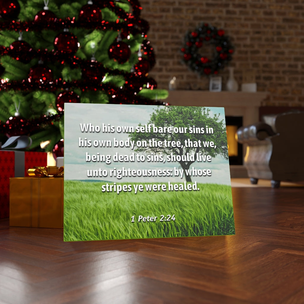 Scripture Walls Live Unto Righteousness 1 Peter 2:24 Bible Verse Canvas Christian Wall Art Ready to Hang Unframed-Express Your Love Gifts