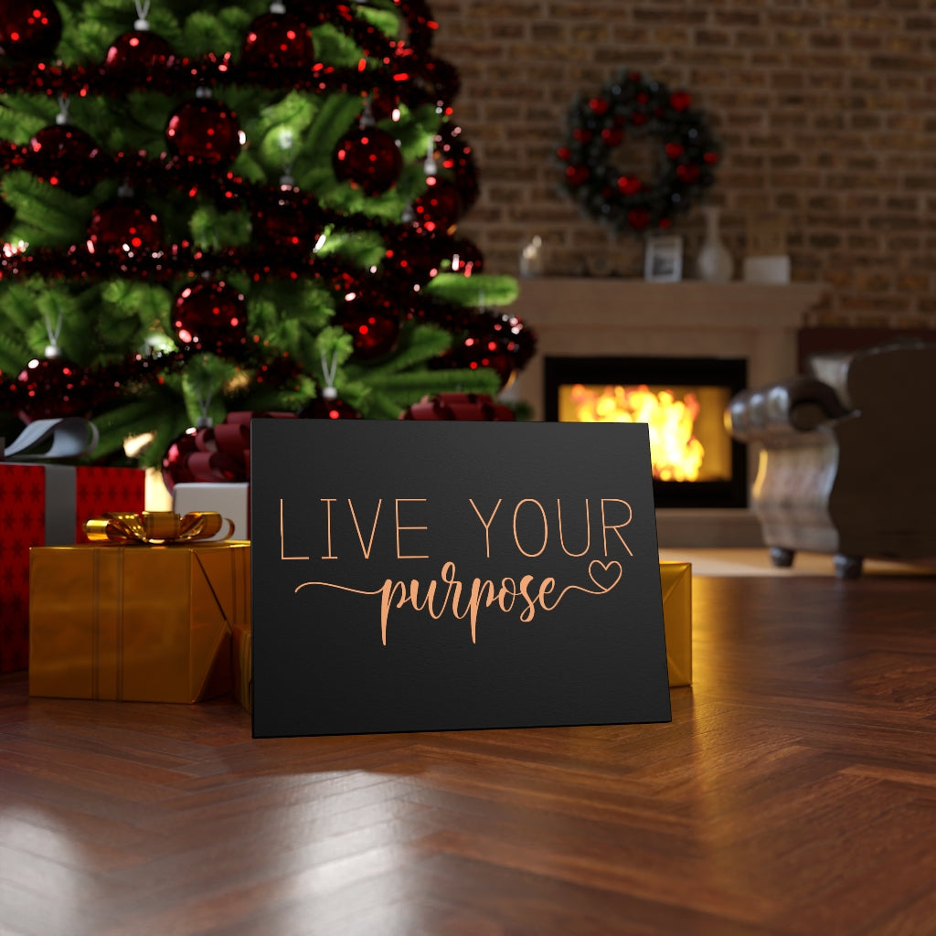 Scripture Walls Live Your Purpose Bible Verse Canvas Christian Wall Art Ready to Hang Unframed-Express Your Love Gifts