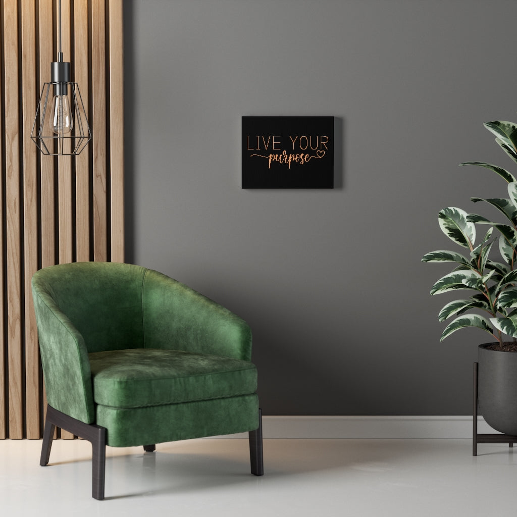 Scripture Walls Live Your Purpose Bible Verse Canvas Christian Wall Art Ready to Hang Unframed-Express Your Love Gifts