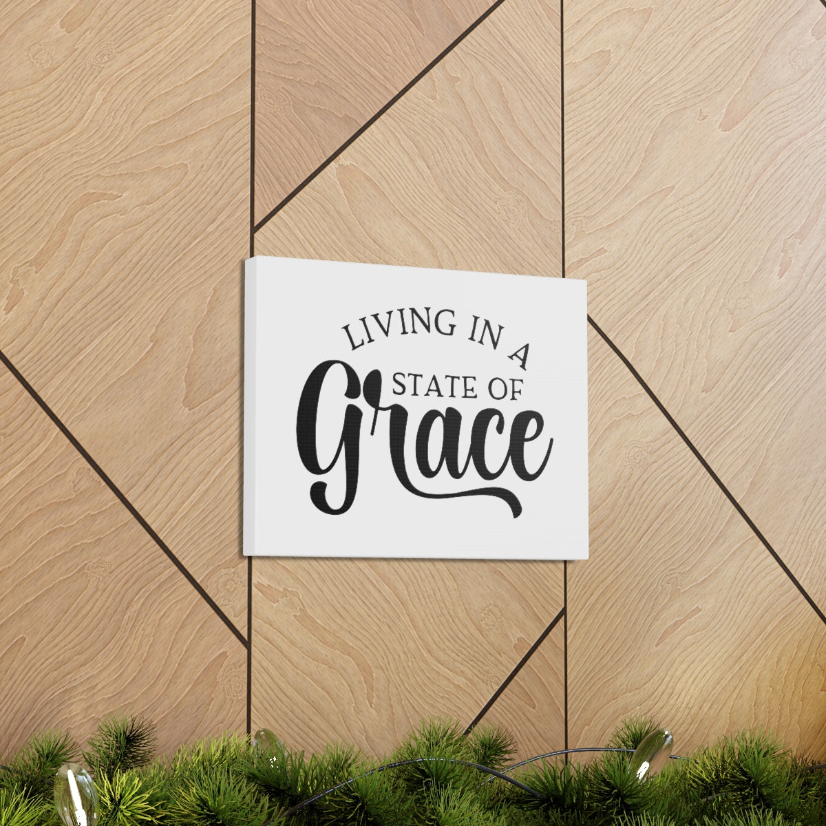 Scripture Walls Living In A State Of Grace 2 Corinthians 12:9 Christian Wall Art Print Ready to Hang Unframed-Express Your Love Gifts