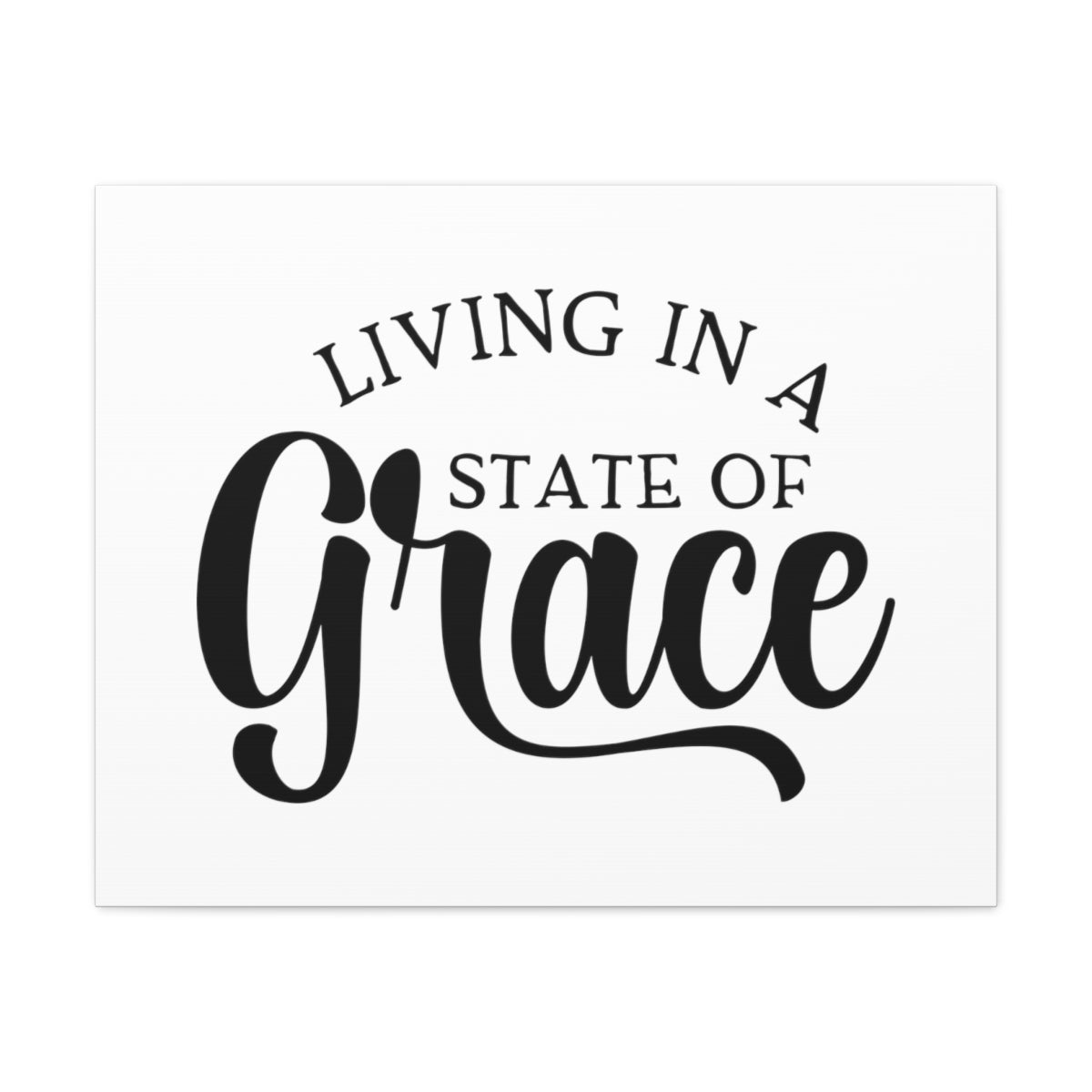 Scripture Walls Living In A State Of Grace 2 Corinthians 12:9 Christian Wall Art Print Ready to Hang Unframed-Express Your Love Gifts