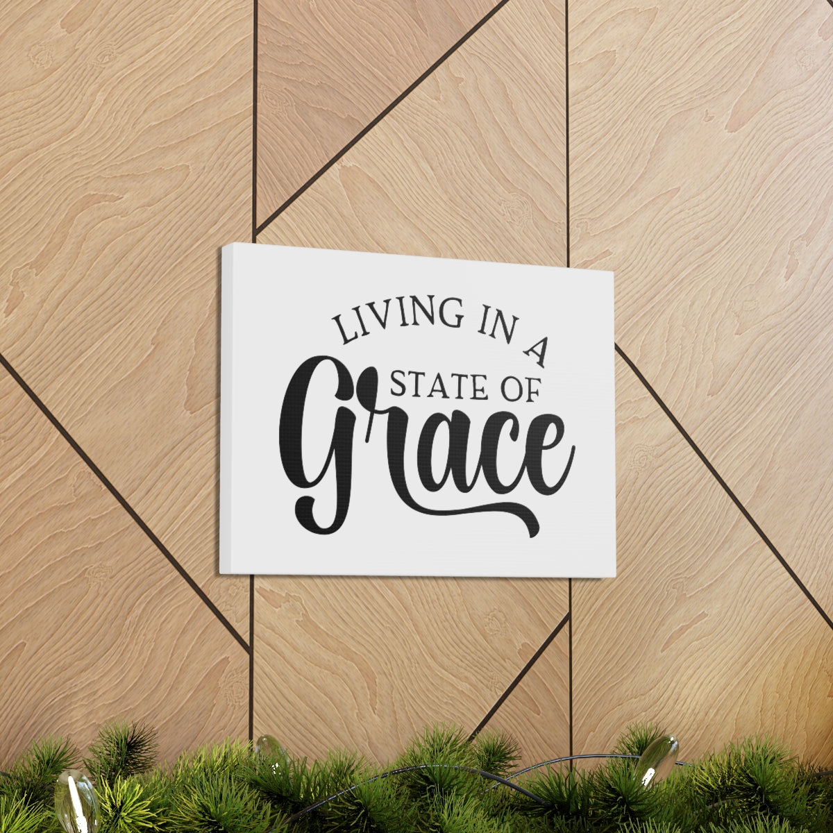Scripture Walls Living In A State Of Grace 2 Corinthians 12:9 Christian Wall Art Print Ready to Hang Unframed-Express Your Love Gifts