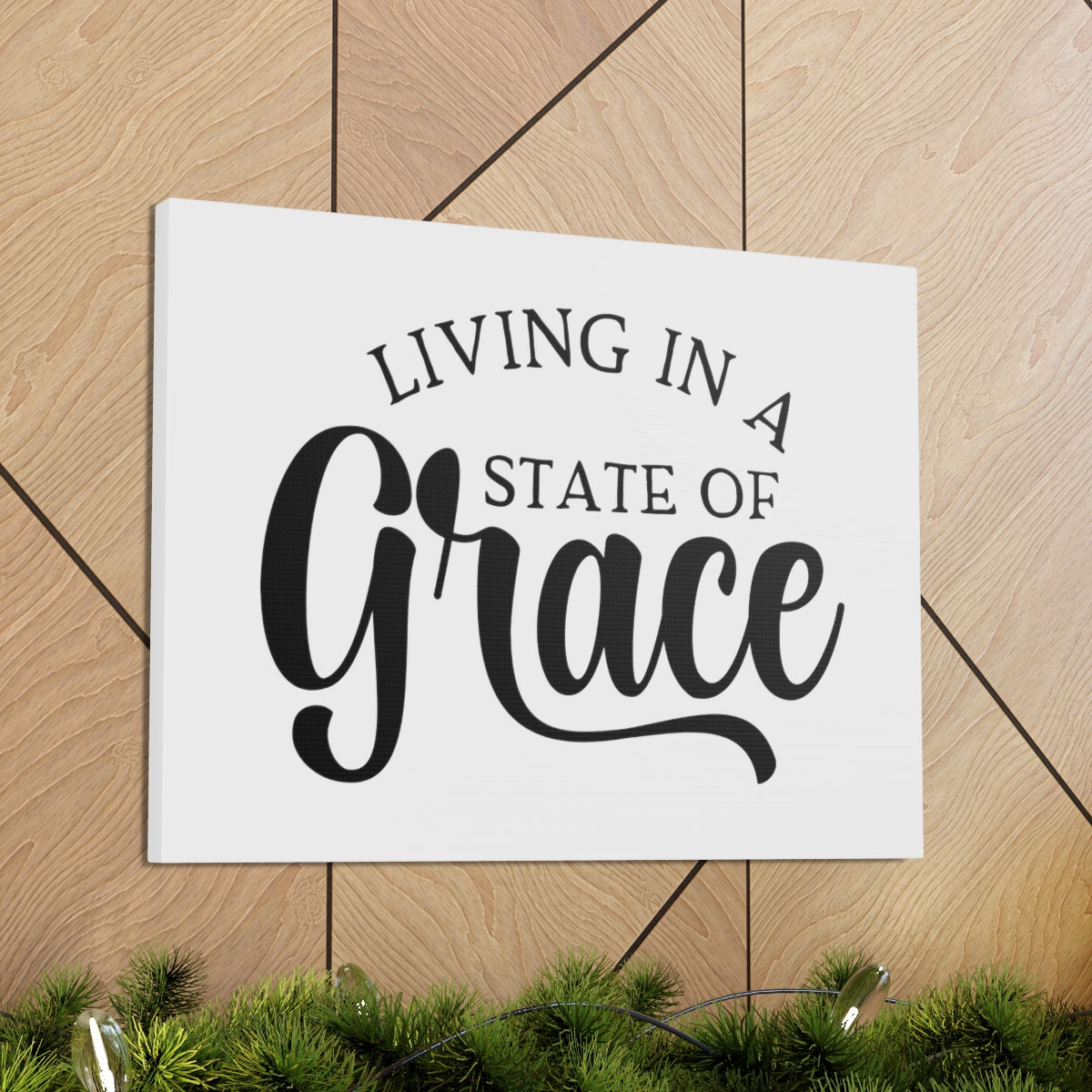 Scripture Walls Living In A State Of Grace 2 Corinthians 12:9 Christian Wall Art Print Ready to Hang Unframed-Express Your Love Gifts