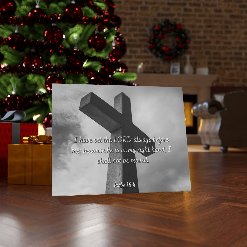 Scripture Walls Lord Always Before Me Psalms 16:8 Bible Verse Canvas Christian Wall Art Ready to Hang Unframed-Express Your Love Gifts