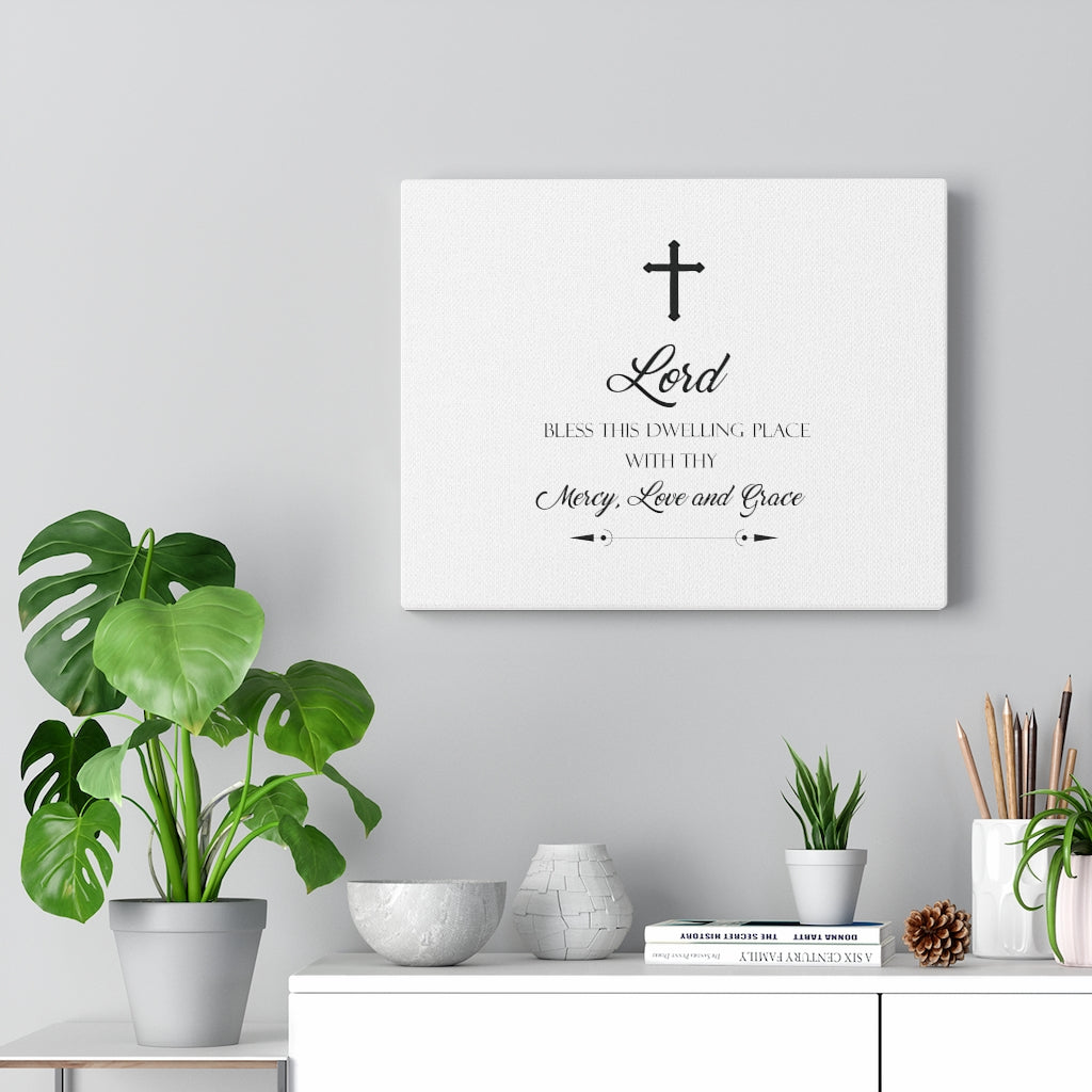 Scripture Walls Lord Bless This Dwelling Place Bible Verse Canvas Christian Wall Art Ready to Hang Unframed-Express Your Love Gifts
