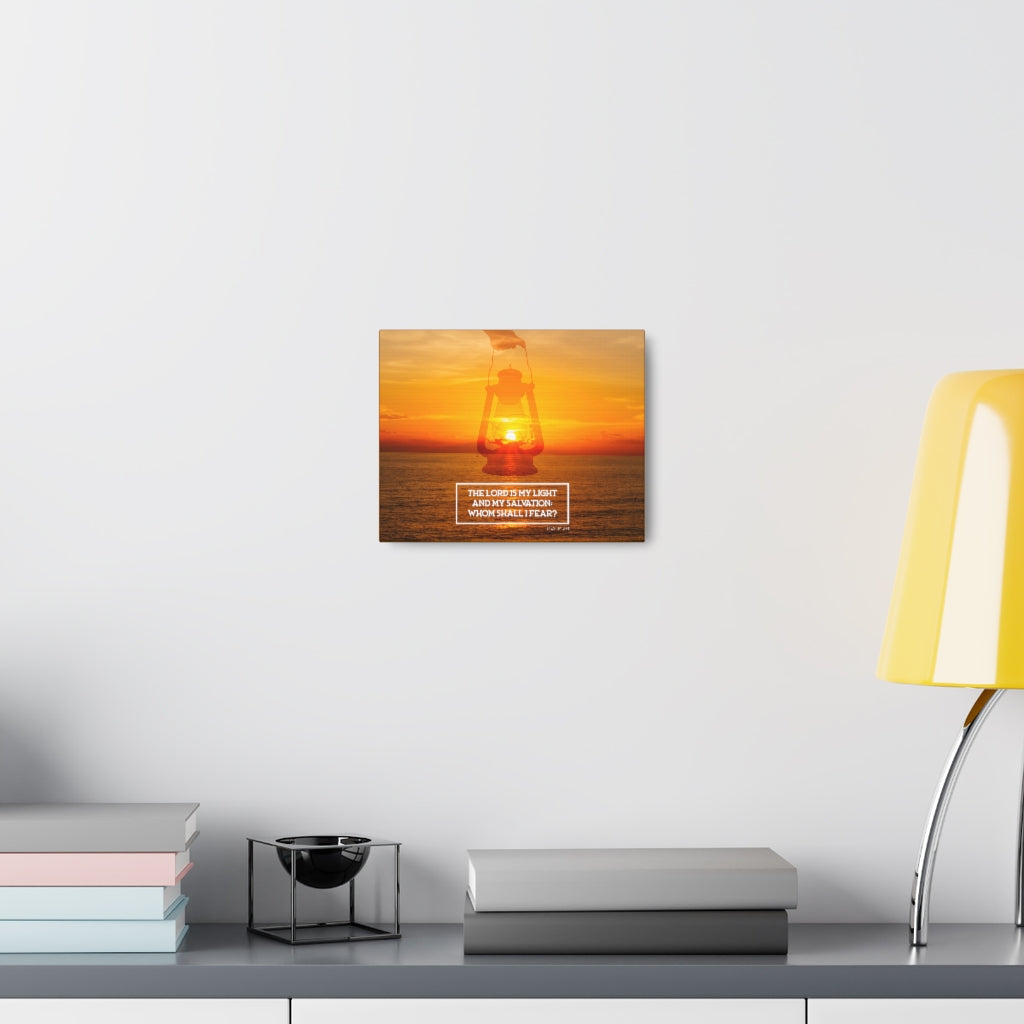 Scripture Walls Lord Is My Light Psalm 27:1 Bible Verse Canvas Christian Wall Art Ready to Hang Unframed-Express Your Love Gifts
