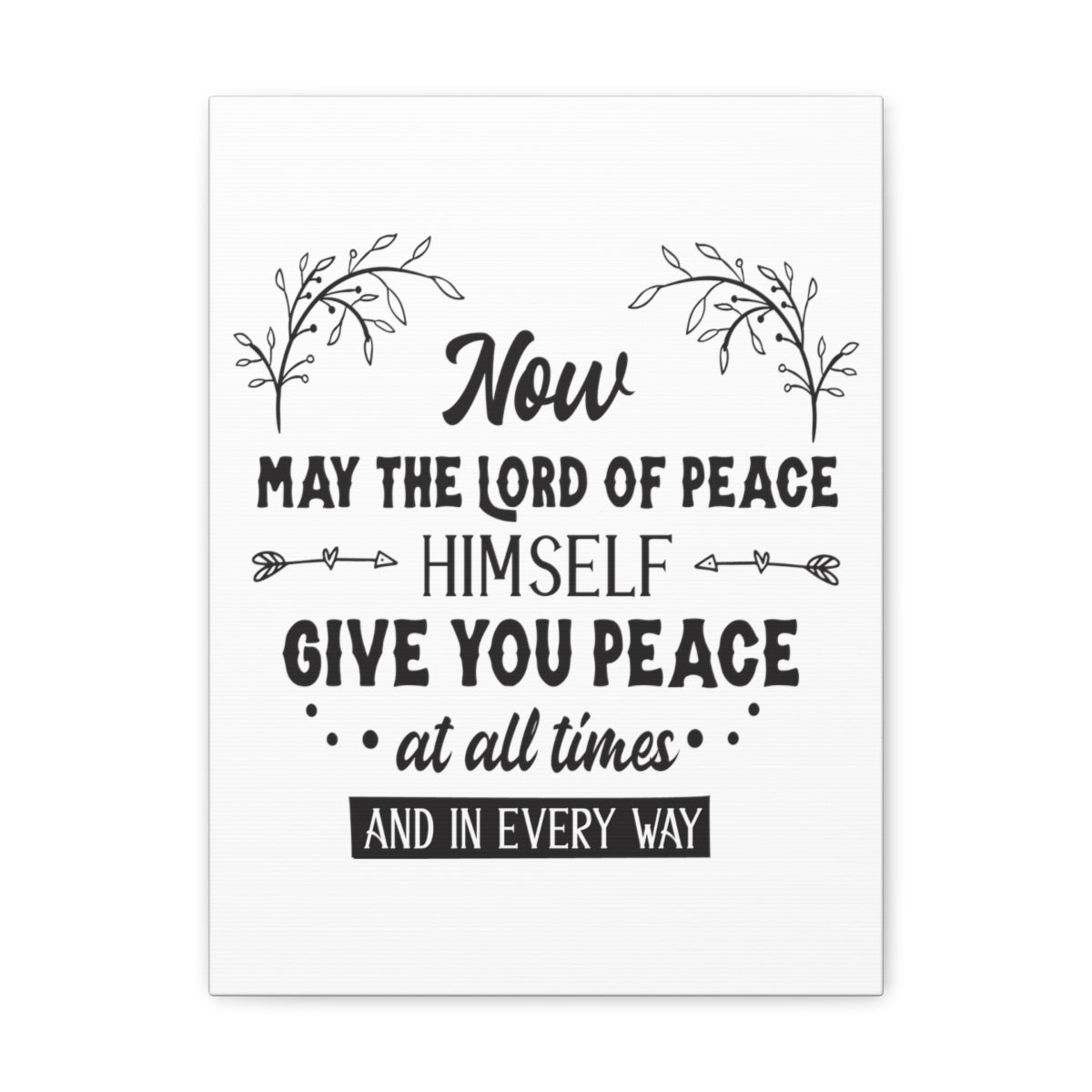 Scripture Walls Lord Of Peace Isaiah 26:3 Christian Wall Art Print Ready to Hang Unframed-Express Your Love Gifts