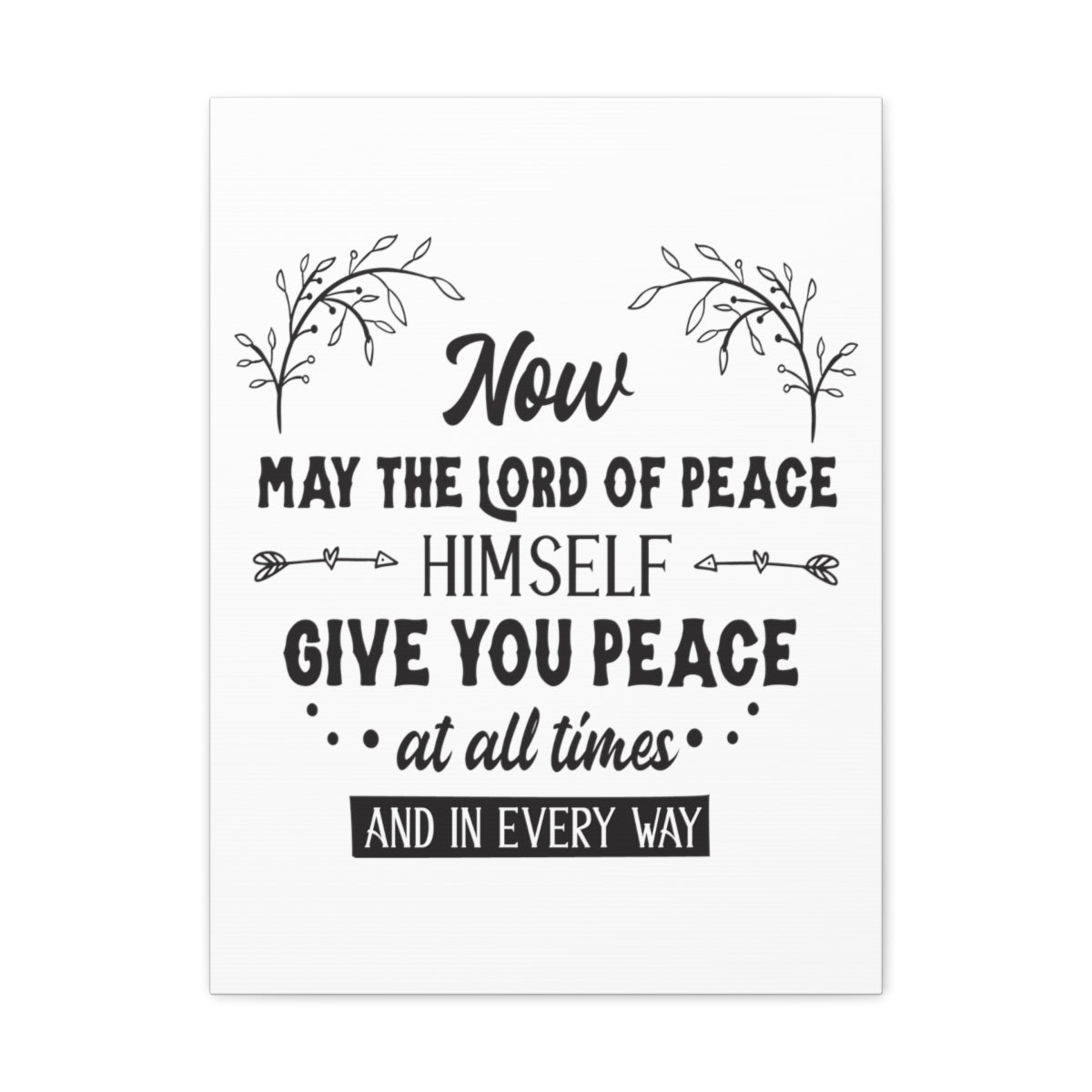 Scripture Walls Lord Of Peace Isaiah 26:3 Christian Wall Art Print Ready to Hang Unframed-Express Your Love Gifts