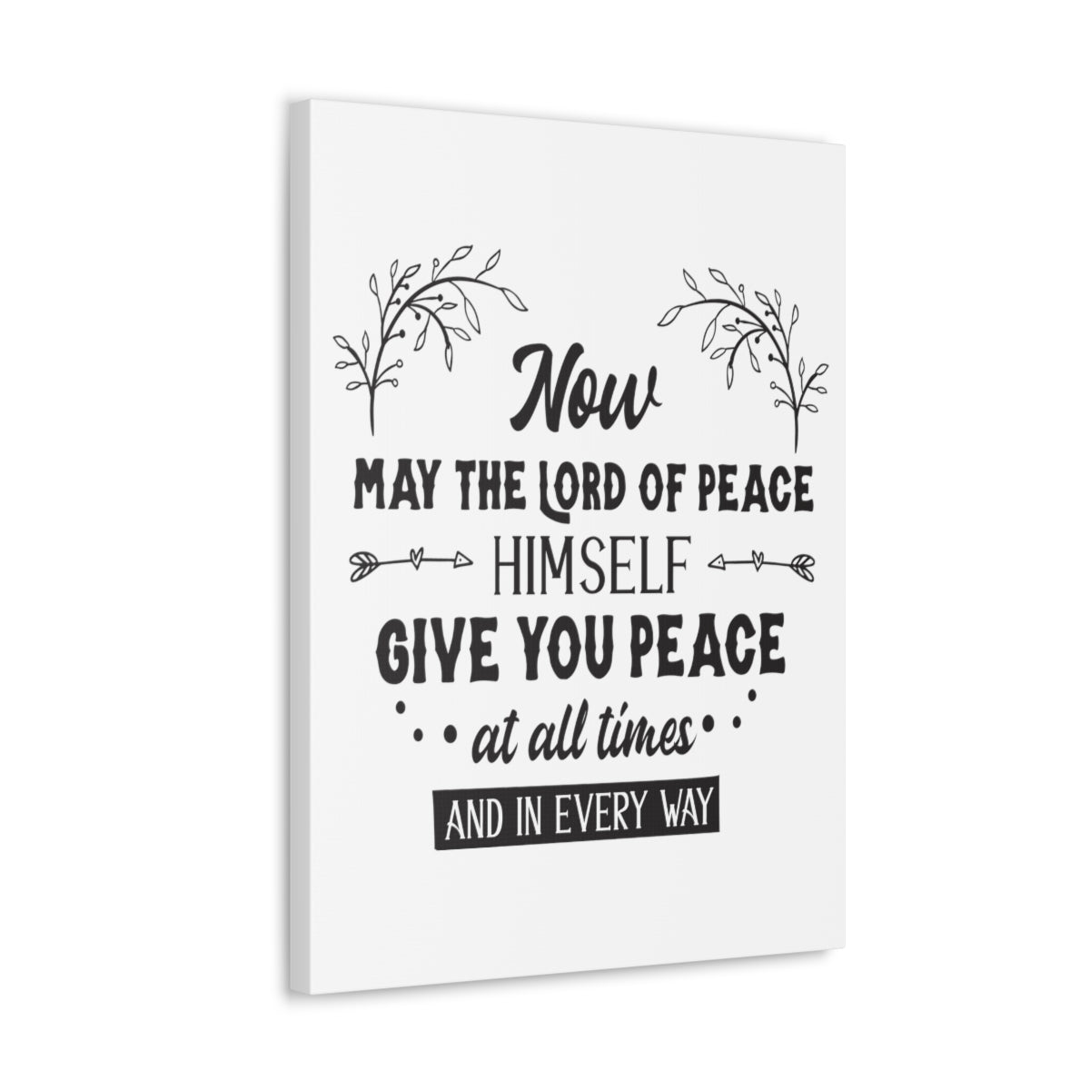 Scripture Walls Lord Of Peace Isaiah 26:3 Christian Wall Art Print Ready to Hang Unframed-Express Your Love Gifts