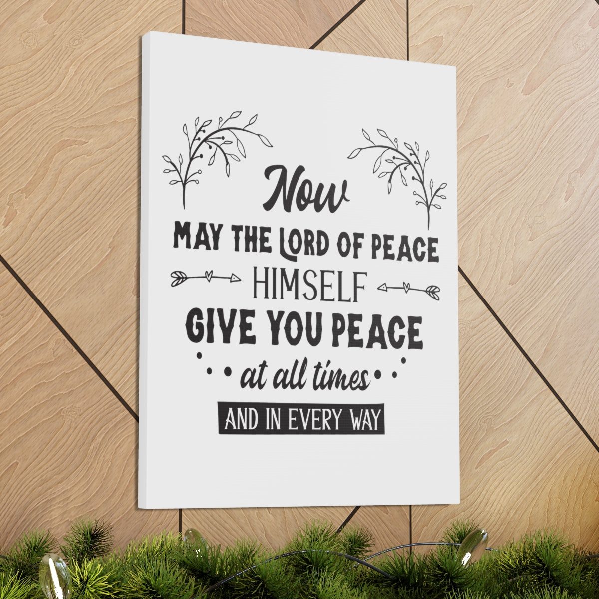 Scripture Walls Lord Of Peace Isaiah 26:3 Christian Wall Art Print Ready to Hang Unframed-Express Your Love Gifts