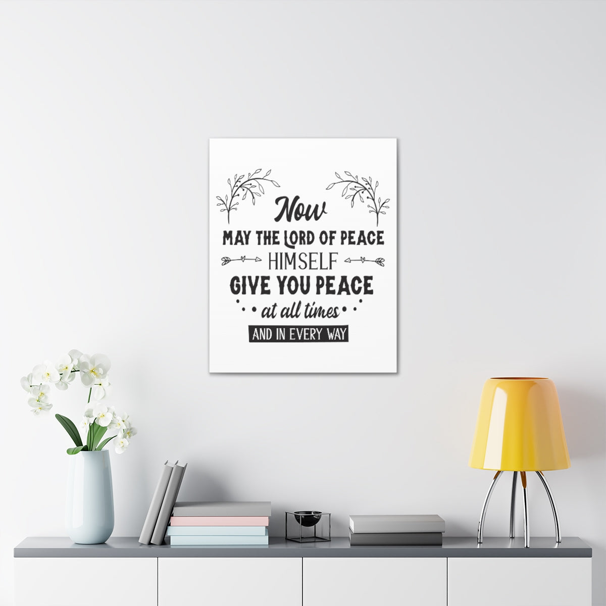 Scripture Walls Lord Of Peace Isaiah 26:3 Christian Wall Art Print Ready to Hang Unframed-Express Your Love Gifts