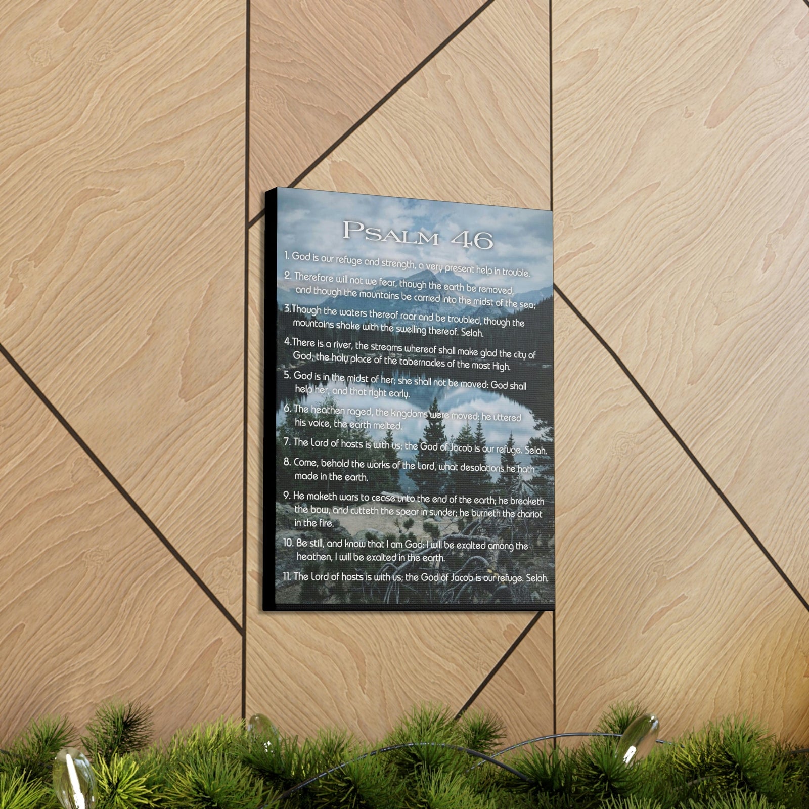 Scripture Walls Lord Reign In Me Psalm 46:11 Colored Christian Wall Art Print Ready to Hang Unframed-Express Your Love Gifts