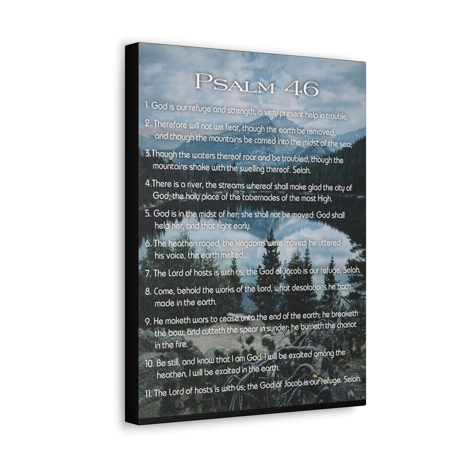 Scripture Walls Lord Reign In Me Psalm 46:11 Colored Christian Wall Art Print Ready to Hang Unframed-Express Your Love Gifts