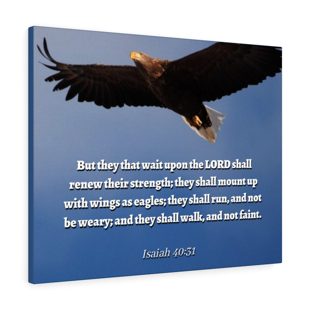 Scripture Walls Lord Renew Isaiah 40:31 Bible Verse Canvas Christian Wall Art Ready to Hang Unframed-Express Your Love Gifts