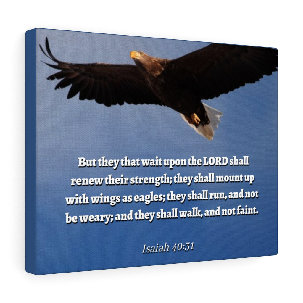 Scripture Walls Lord Renew Isaiah 40:31 Bible Verse Canvas Christian Wall Art Ready to Hang Unframed-Express Your Love Gifts