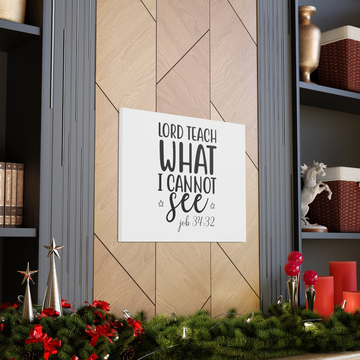Scripture Walls Lord Teach What I Cannot See Job 34:32 Christian Wall Art Print Ready to Hang Unframed-Express Your Love Gifts