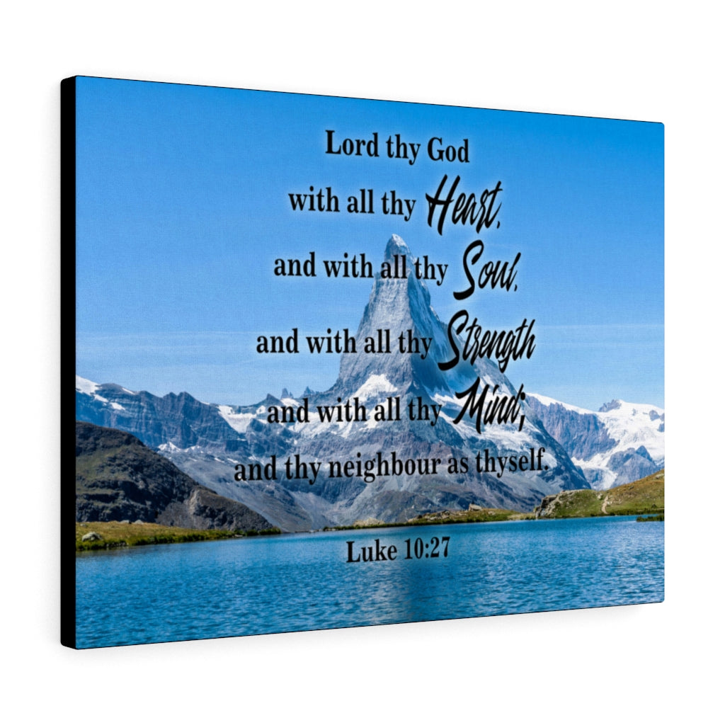 Scripture Walls Lord Thy God Luke 10:27 Christian Home Decor Bible Art Unframed-Express Your Love Gifts