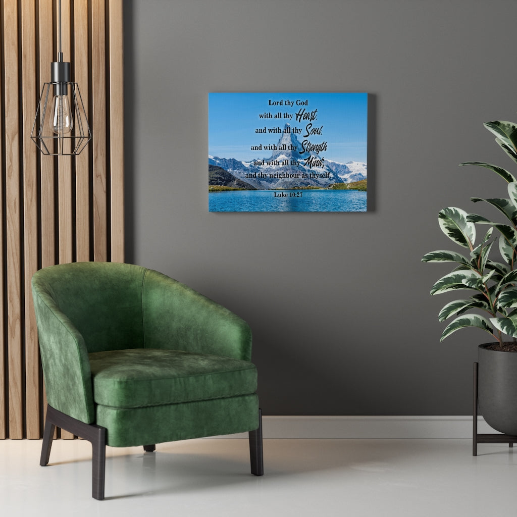 Scripture Walls Lord Thy God Luke 10:27 Christian Home Decor Bible Art Unframed-Express Your Love Gifts