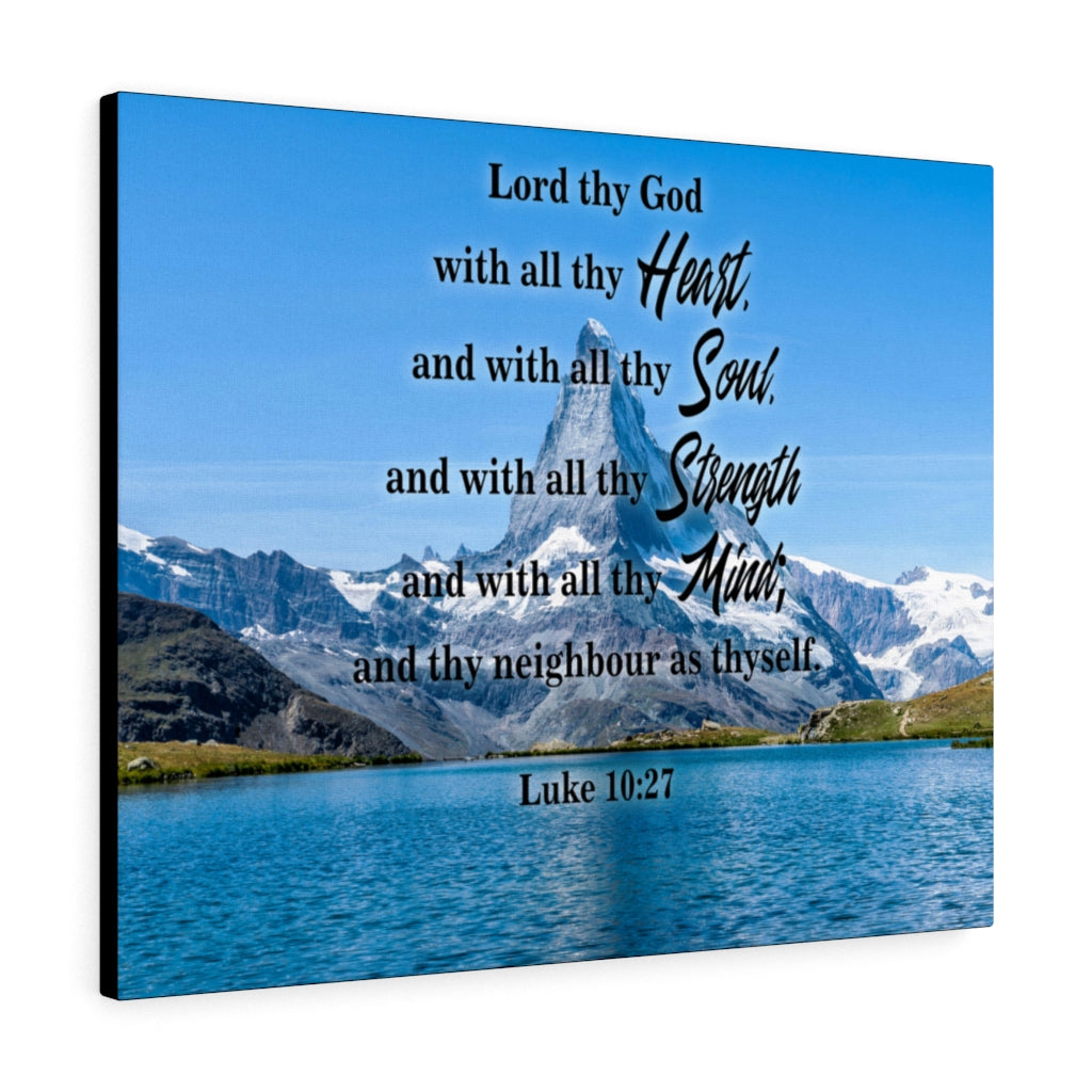 Scripture Walls Lord Thy God Luke 10:27 Christian Home Decor Bible Art Unframed-Express Your Love Gifts
