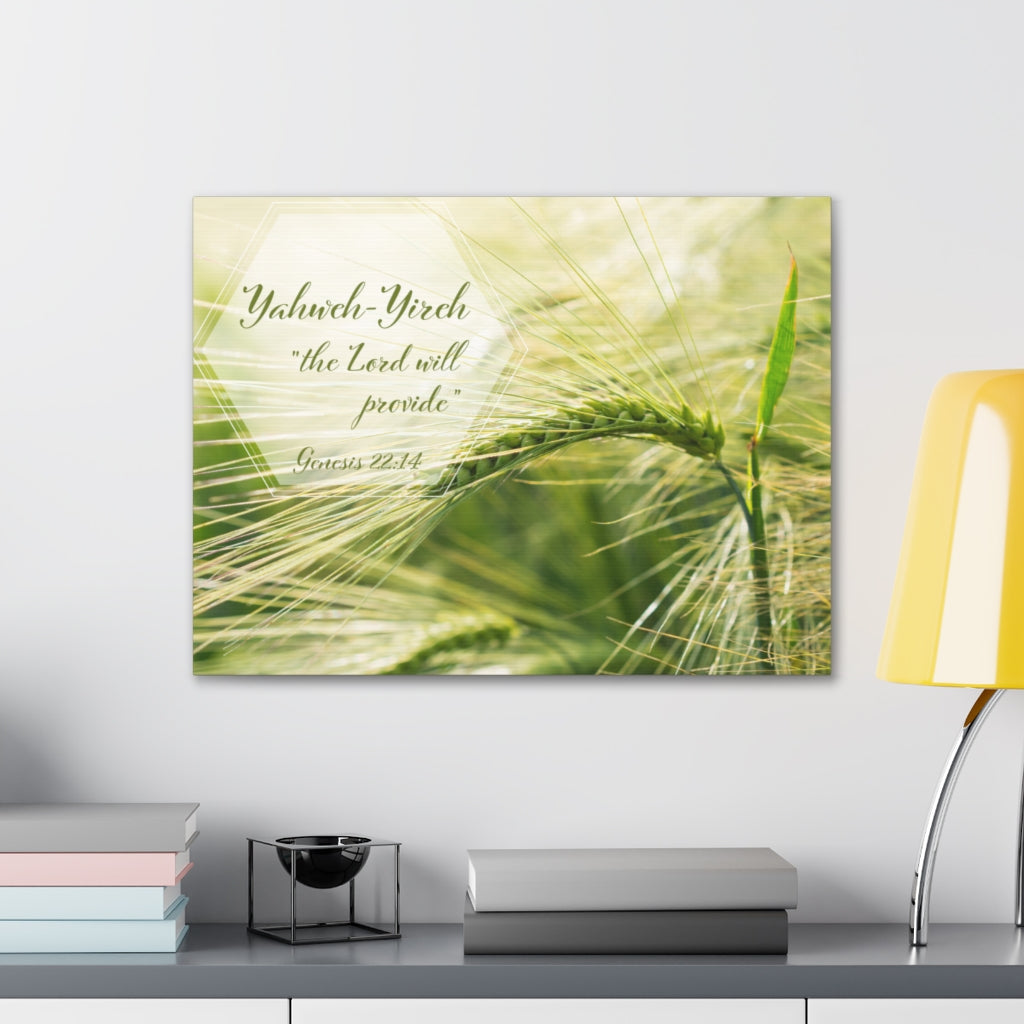 Scripture Walls Lord Will Provide Genesis 22:14 Bible Verse Canvas Christian Wall Art Ready to Hang Unframed-Express Your Love Gifts