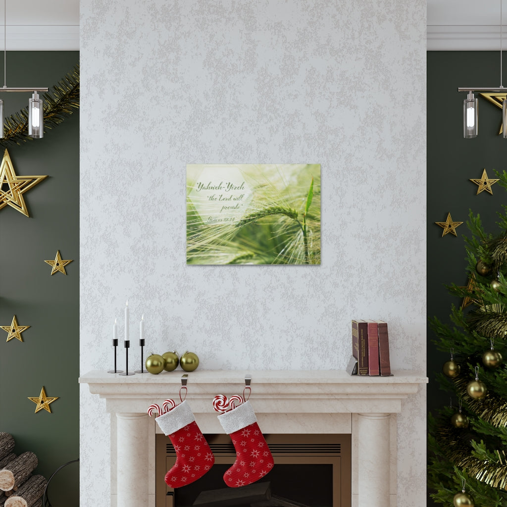 Scripture Walls Lord Will Provide Genesis 22:14 Bible Verse Canvas Christian Wall Art Ready to Hang Unframed-Express Your Love Gifts