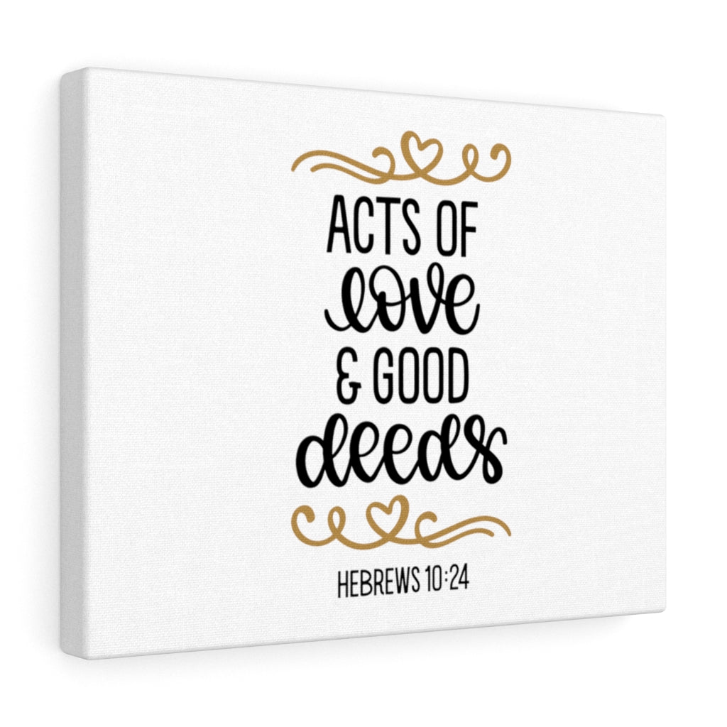 Scripture Walls Love & Good Deeds Hebrews 10:24 Bible Verse Canvas Christian Wall Art Ready to Hang Unframed-Express Your Love Gifts