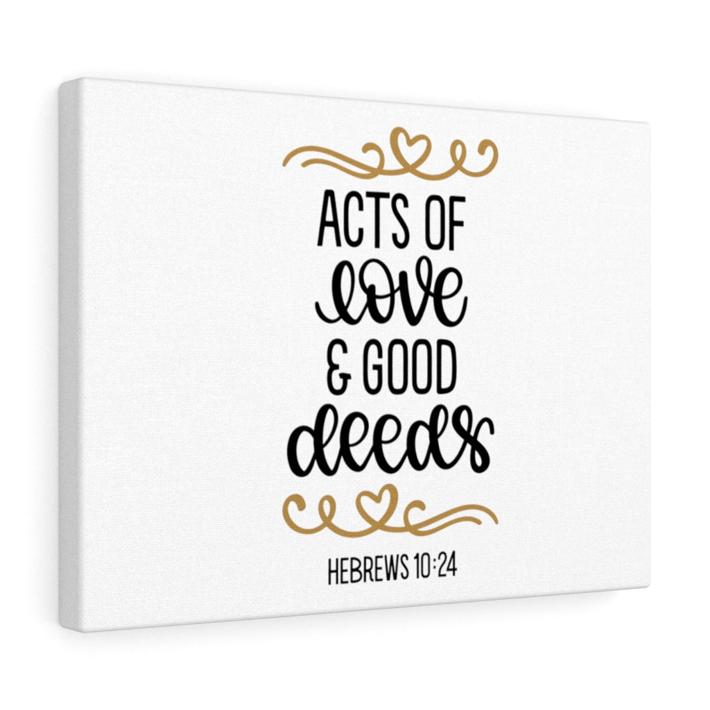 Scripture Walls Love & Good Deeds Hebrews 10:24 Bible Verse Canvas Christian Wall Art Ready to Hang Unframed-Express Your Love Gifts