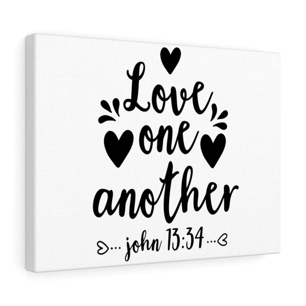 Scripture Walls Love Another John 13:34 Bible Verse Canvas Christian Wall Art Ready to Hang Unframed-Express Your Love Gifts