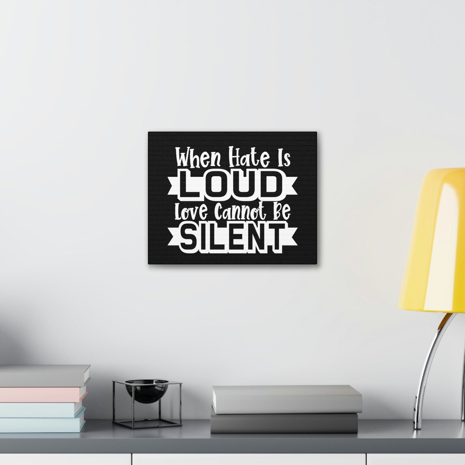 Scripture Walls Love Cannot Be Silent 1 Corinthians 13:1 Christian Wall Art Print Ready to Hang Unframed-Express Your Love Gifts