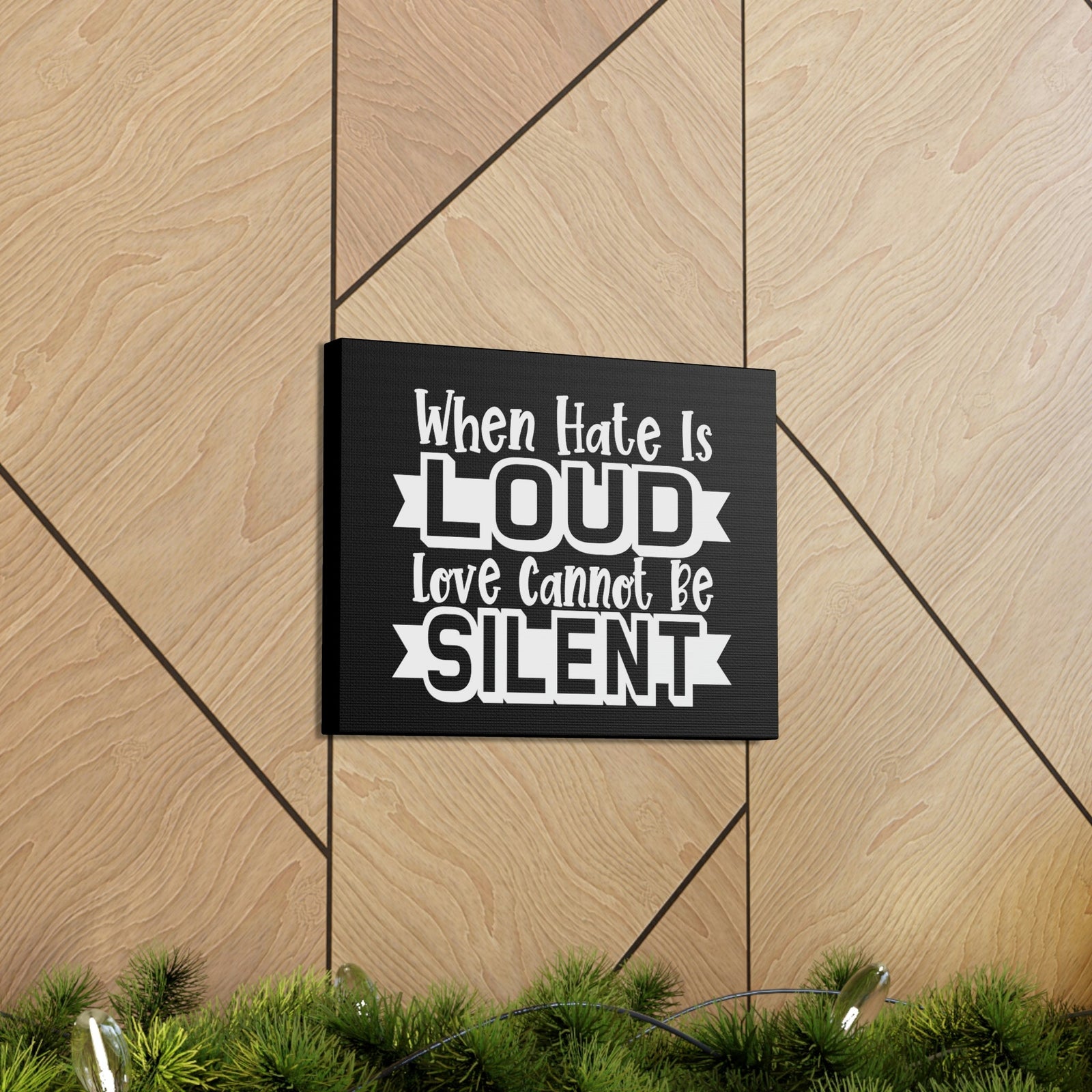 Scripture Walls Love Cannot Be Silent 1 Corinthians 13:1 Christian Wall Art Print Ready to Hang Unframed-Express Your Love Gifts