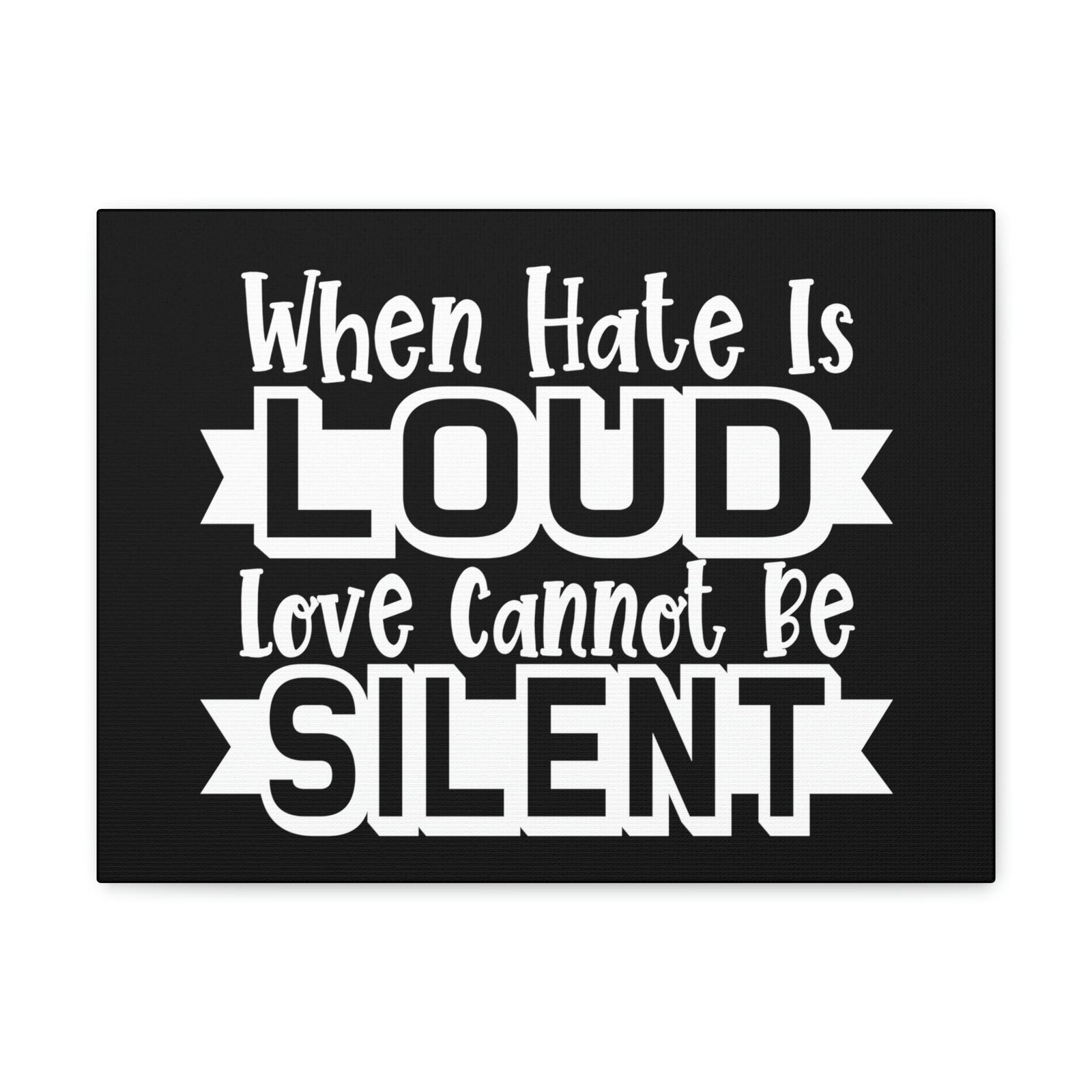 Scripture Walls Love Cannot Be Silent 1 Corinthians 13:1 Christian Wall Art Print Ready to Hang Unframed-Express Your Love Gifts