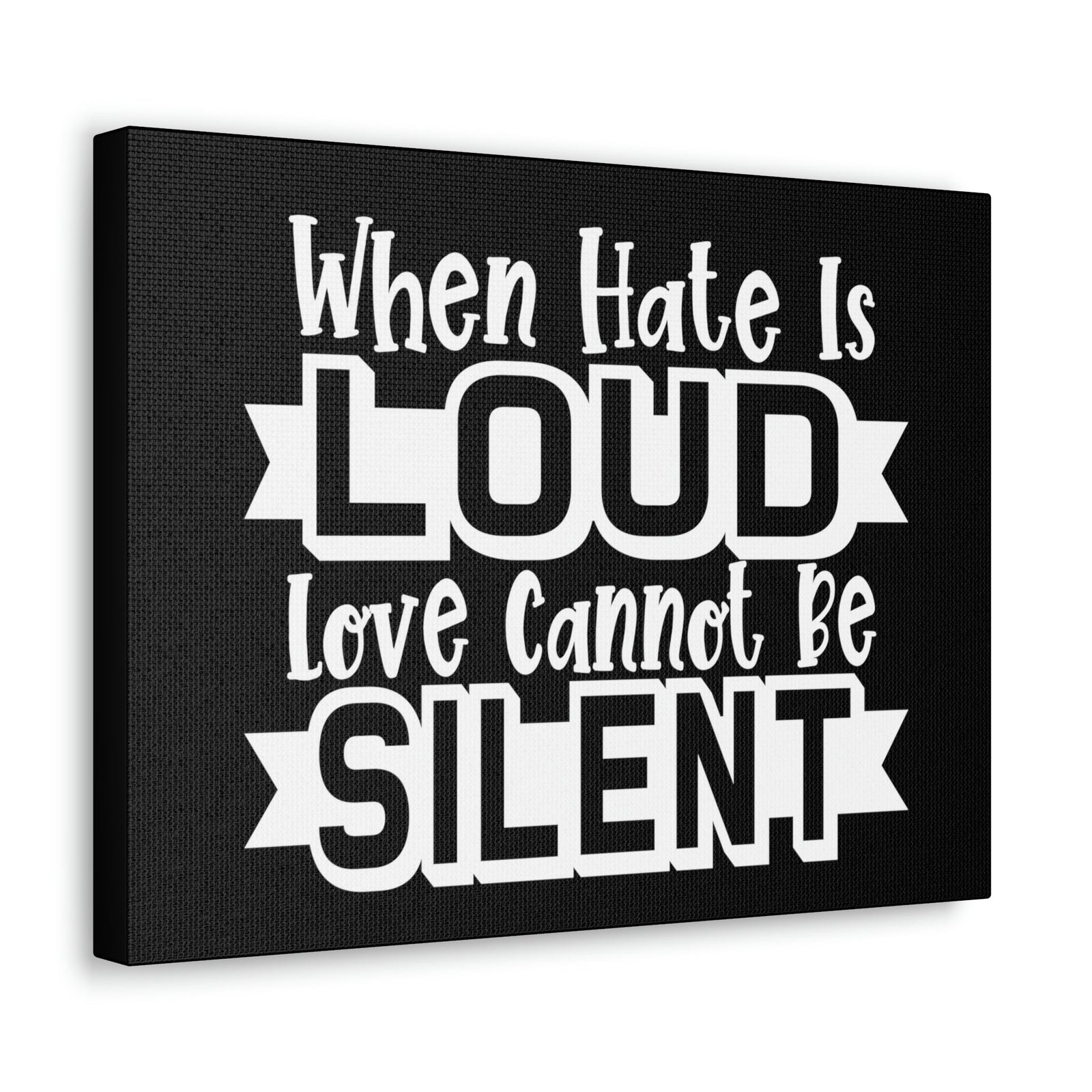 Scripture Walls Love Cannot Be Silent 1 Corinthians 13:1 Christian Wall Art Print Ready to Hang Unframed-Express Your Love Gifts