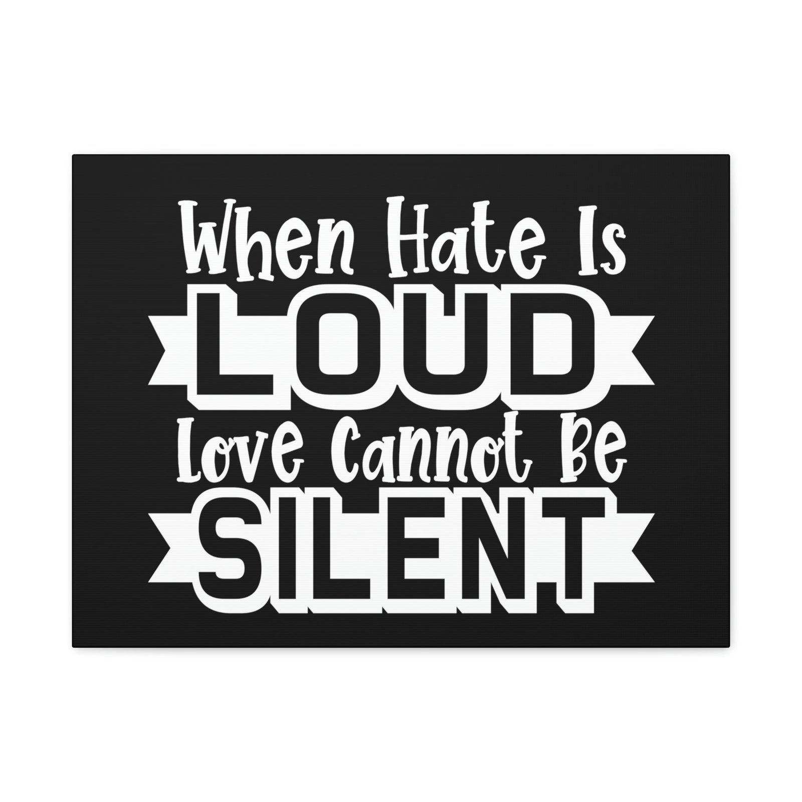 Scripture Walls Love Cannot Be Silent 1 Corinthians 13:1 Christian Wall Art Print Ready to Hang Unframed-Express Your Love Gifts