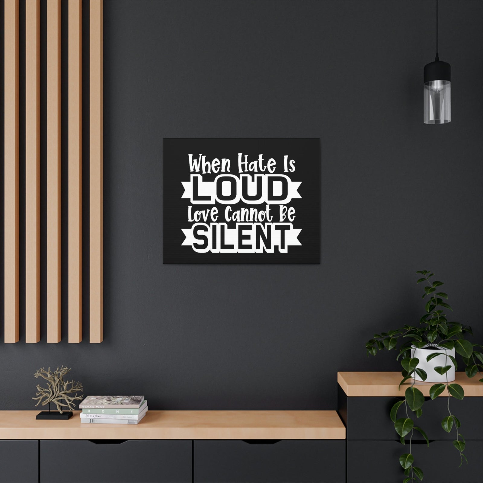 Scripture Walls Love Cannot Be Silent 1 Corinthians 13:1 Christian Wall Art Print Ready to Hang Unframed-Express Your Love Gifts