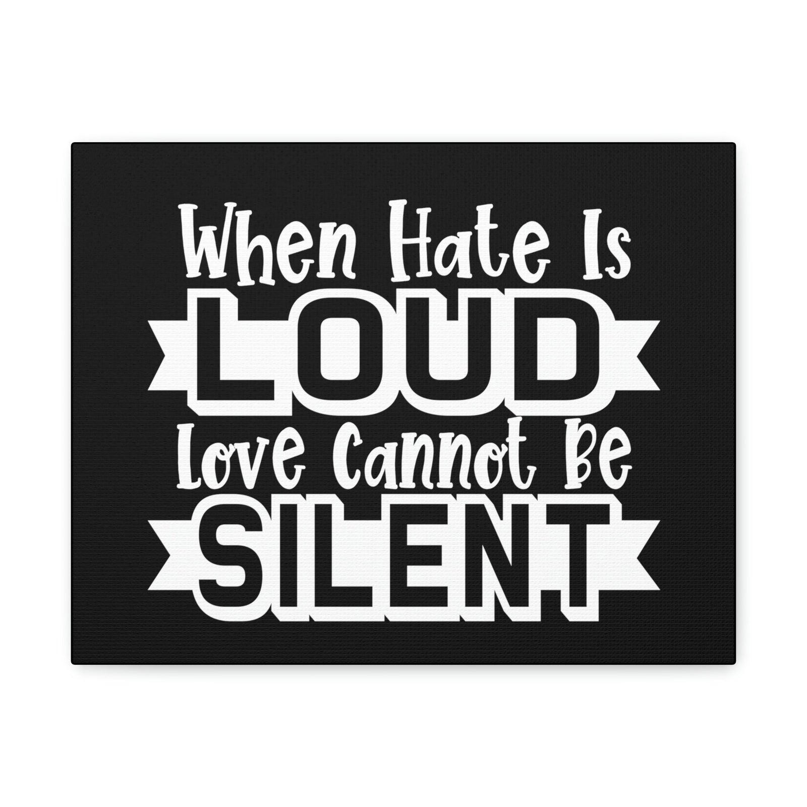 Scripture Walls Love Cannot Be Silent 1 Corinthians 13:1 Christian Wall Art Print Ready to Hang Unframed-Express Your Love Gifts