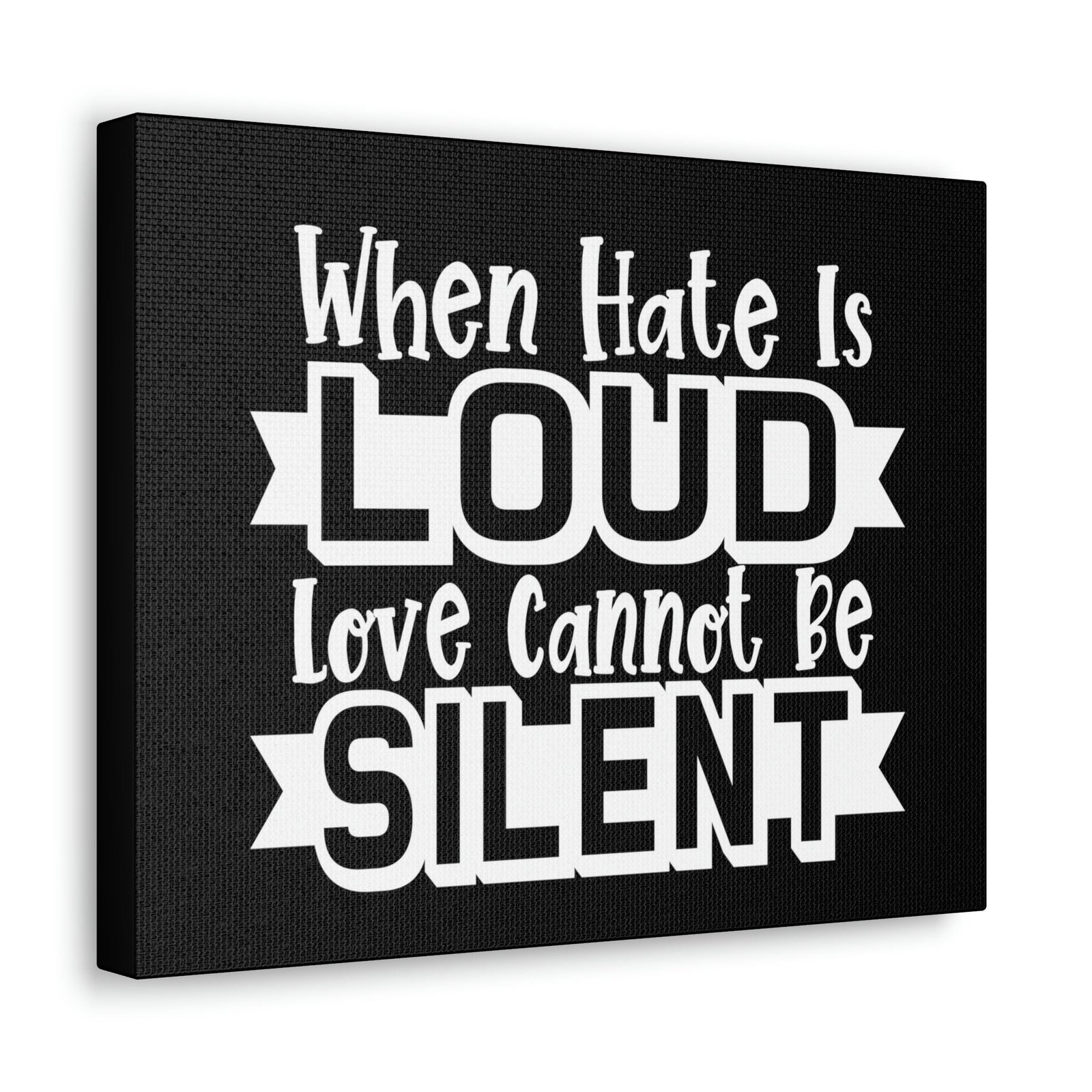 Scripture Walls Love Cannot Be Silent 1 Corinthians 13:1 Christian Wall Art Print Ready to Hang Unframed-Express Your Love Gifts