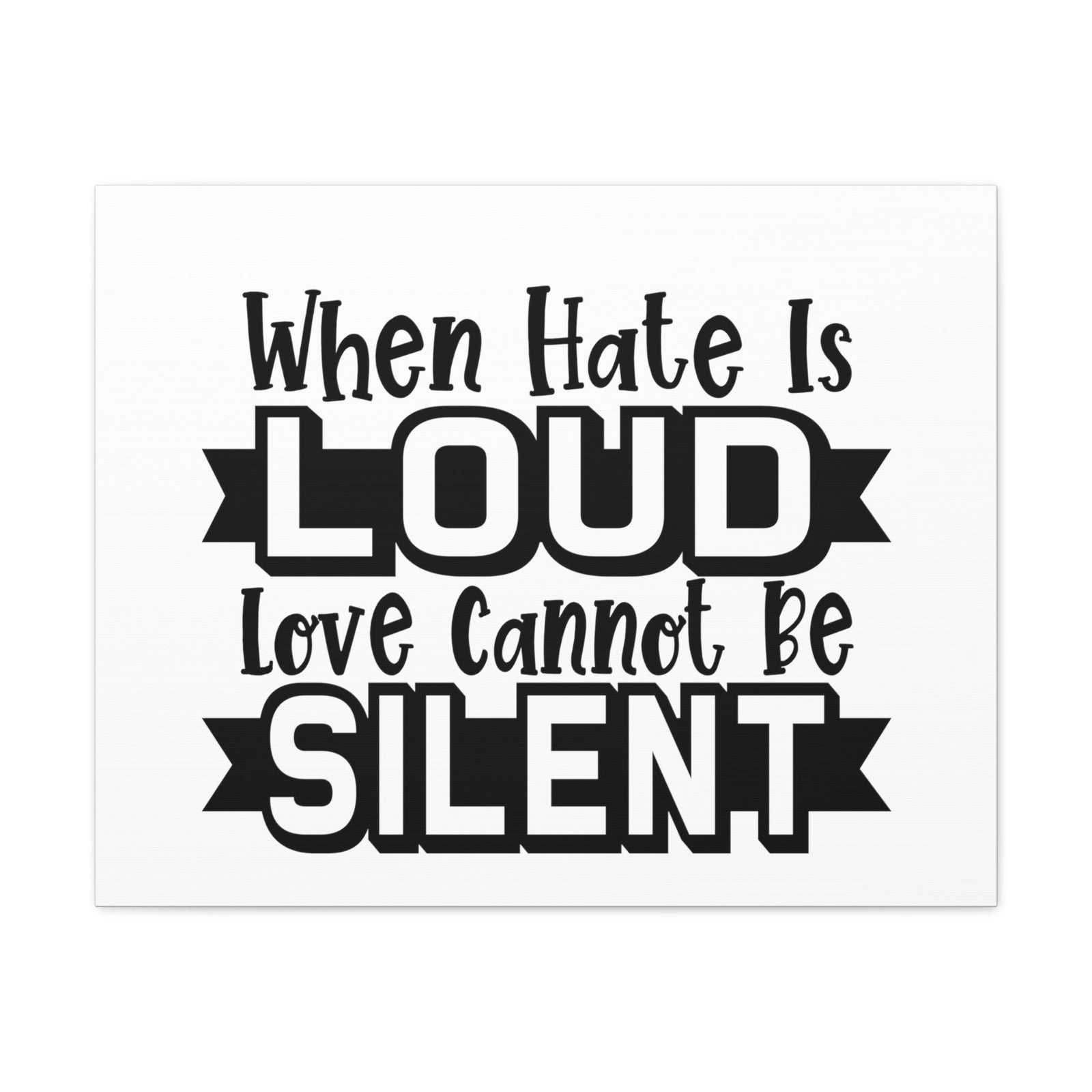 Scripture Walls Love Cannot Be Silent 1 John 4:17 Christian Wall Art Print Ready to Hang Unframed-Express Your Love Gifts