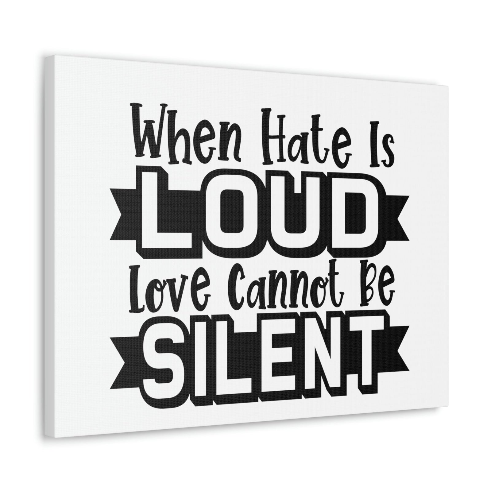 Scripture Walls Love Cannot Be Silent 1 John 4:17 Christian Wall Art Print Ready to Hang Unframed-Express Your Love Gifts