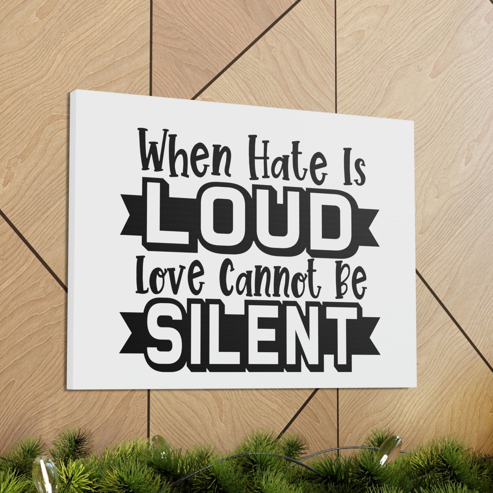 Scripture Walls Love Cannot Be Silent 1 John 4:17 Christian Wall Art Print Ready to Hang Unframed-Express Your Love Gifts