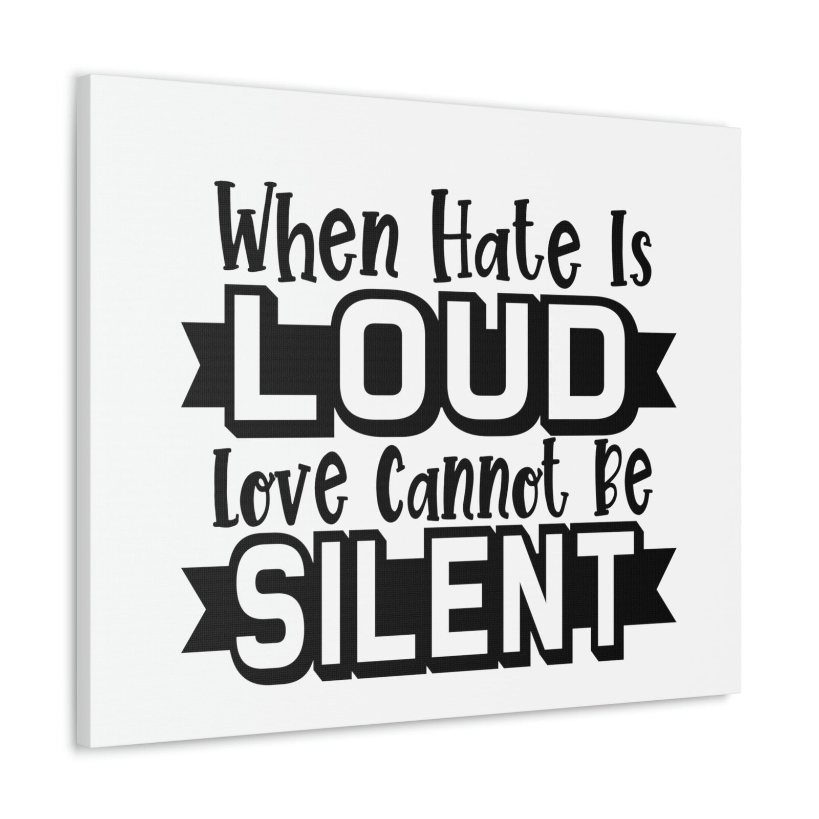 Scripture Walls Love Cannot Be Silent 1 John 4:17 Christian Wall Art Print Ready to Hang Unframed-Express Your Love Gifts