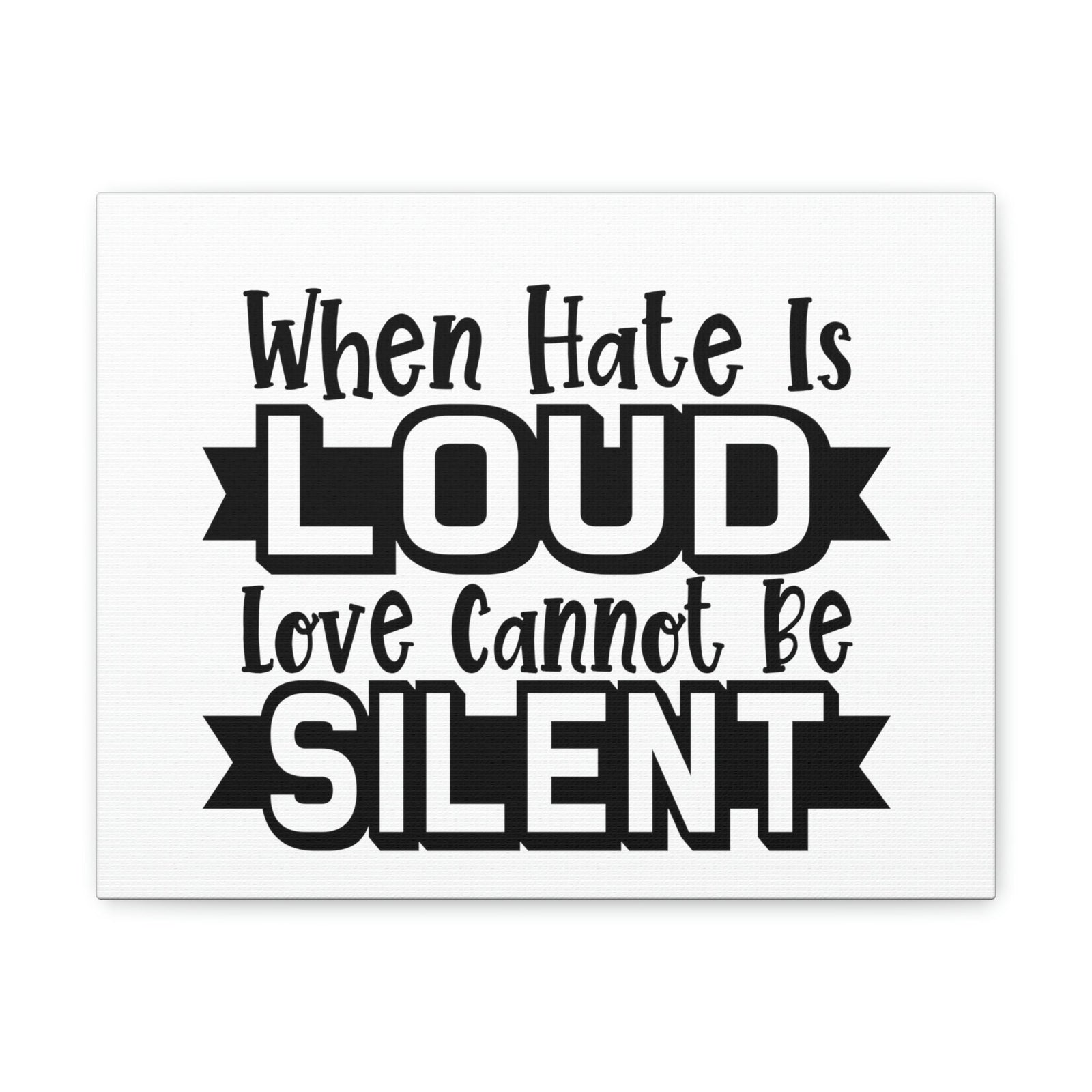 Scripture Walls Love Cannot Be Silent 1 John 4:17 Christian Wall Art Print Ready to Hang Unframed-Express Your Love Gifts