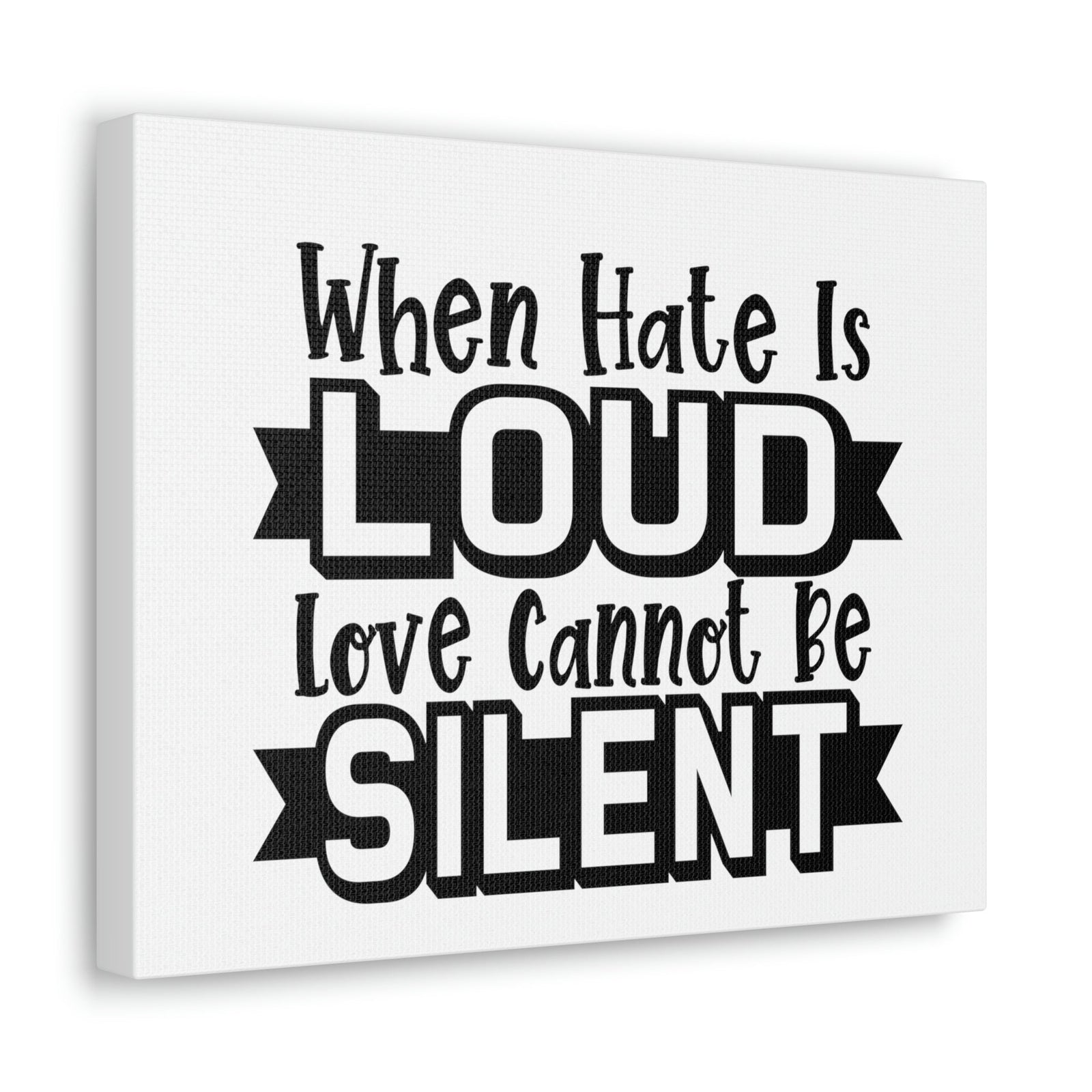 Scripture Walls Love Cannot Be Silent 1 John 4:17 Christian Wall Art Print Ready to Hang Unframed-Express Your Love Gifts