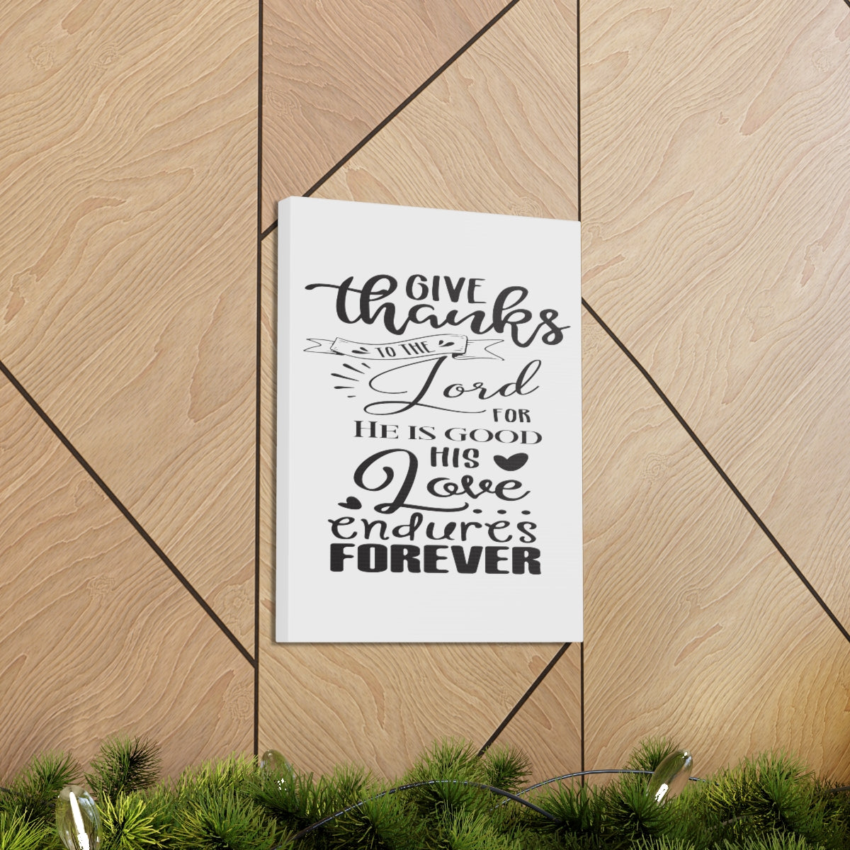 Scripture Walls Love Endures Forever Psalm 100:5 Christian Wall Art Print Ready to Hang Unframed-Express Your Love Gifts