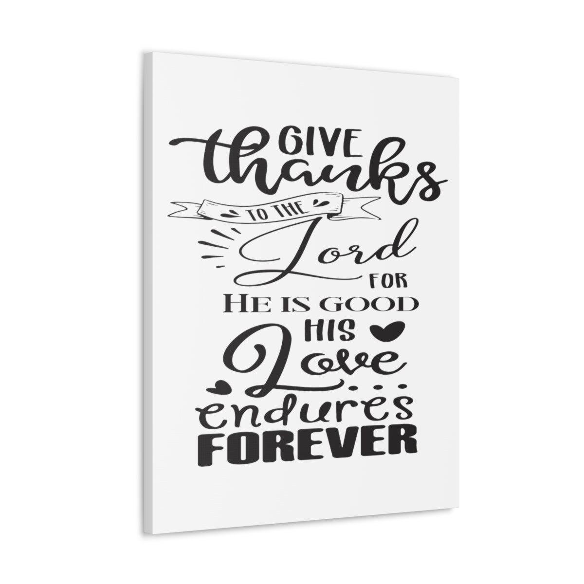 Scripture Walls Love Endures Forever Psalm 100:5 Christian Wall Art Print Ready to Hang Unframed-Express Your Love Gifts