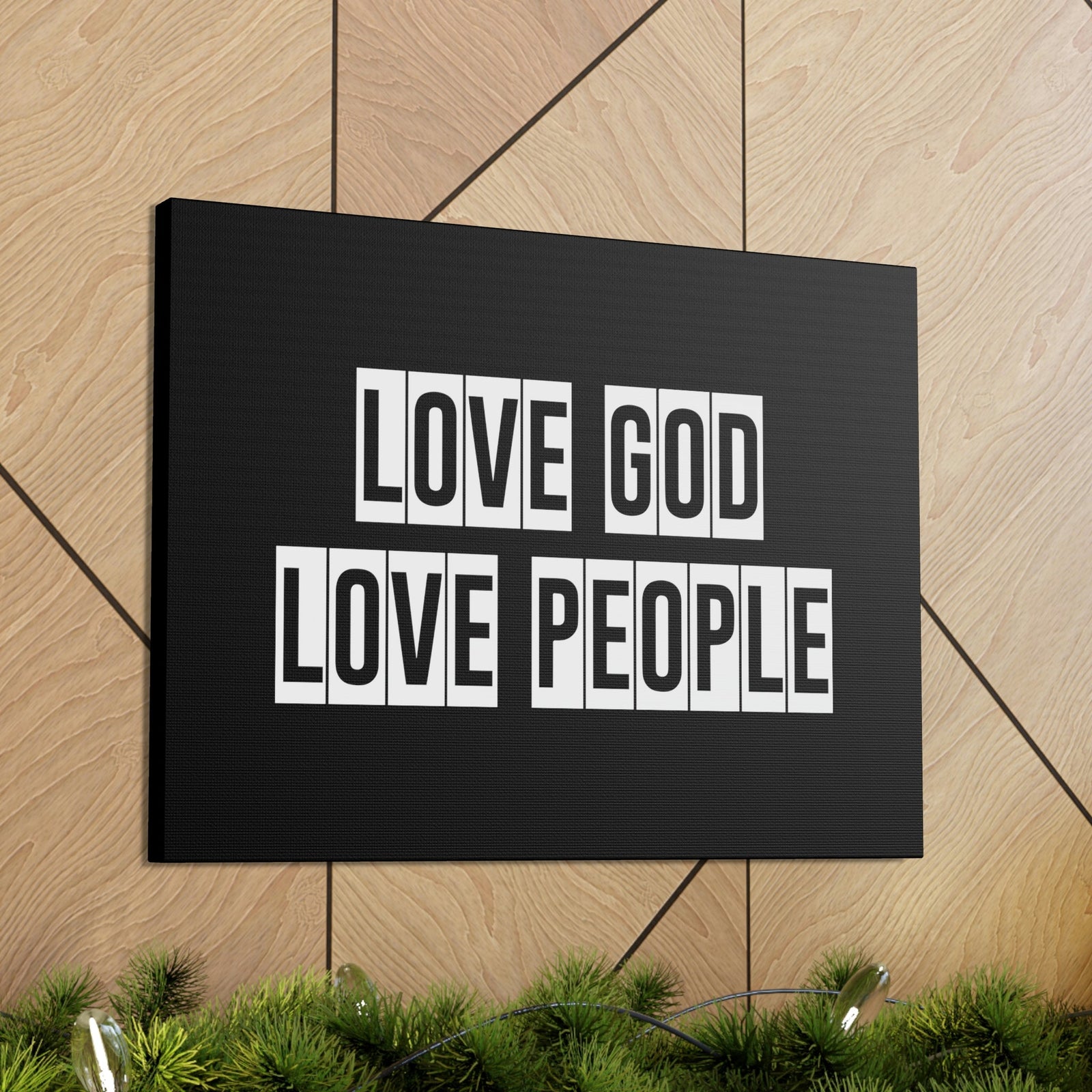 Scripture Walls Love God Love People Luke 10:27 Christian Wall Art Bible Verse Print Ready to Hang Unframed-Express Your Love Gifts