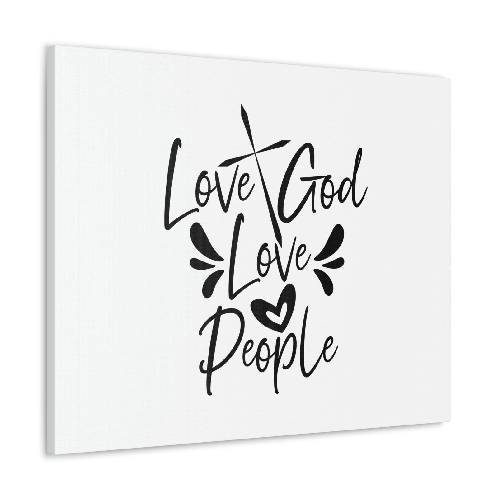 Scripture Walls Love God, Love People Luke 10:27 Cross Christian Wall Art Bible Verse Print Ready to Hang Unframed-Express Your Love Gifts