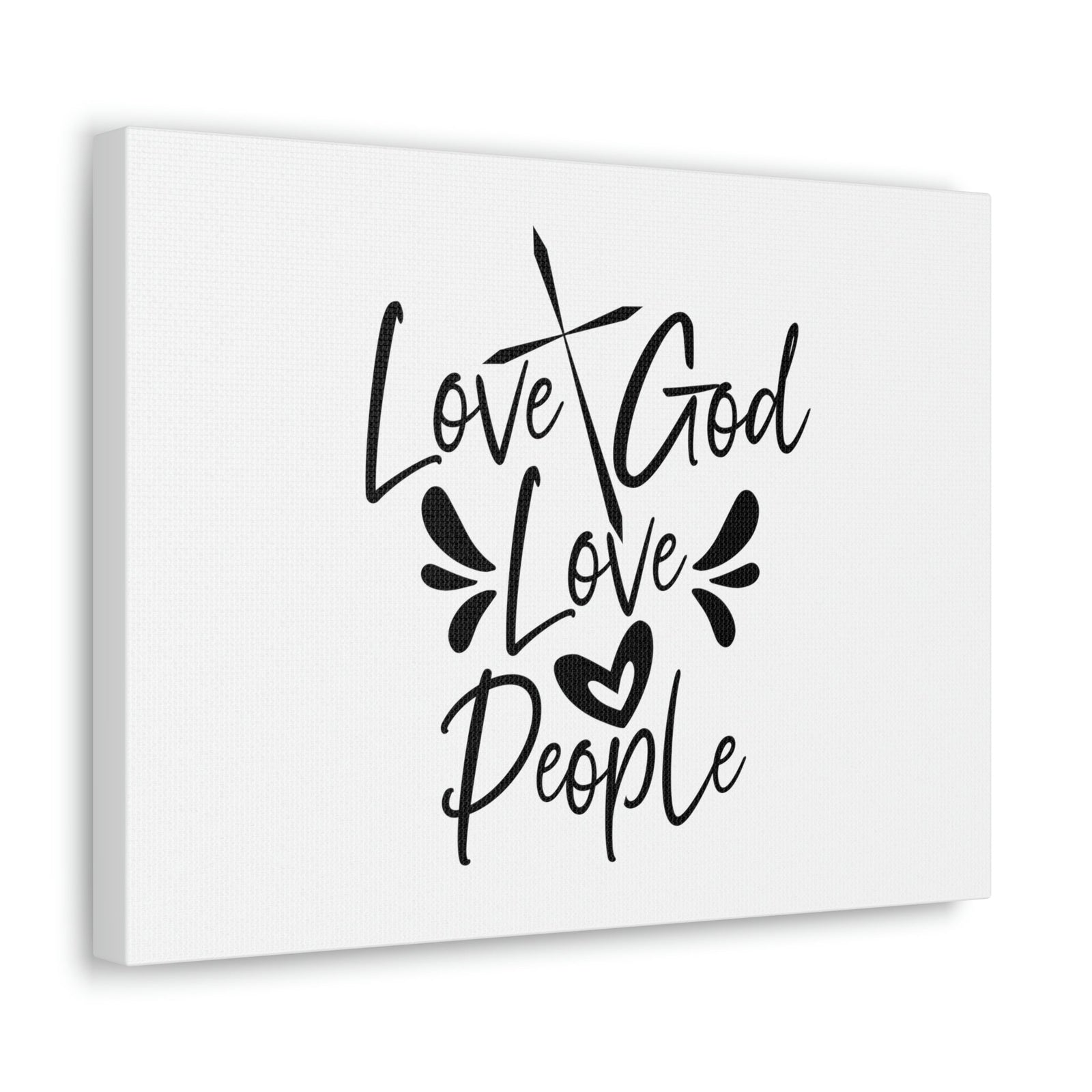 Scripture Walls Love God, Love People Luke 10:27 Cross Christian Wall Art Bible Verse Print Ready to Hang Unframed-Express Your Love Gifts