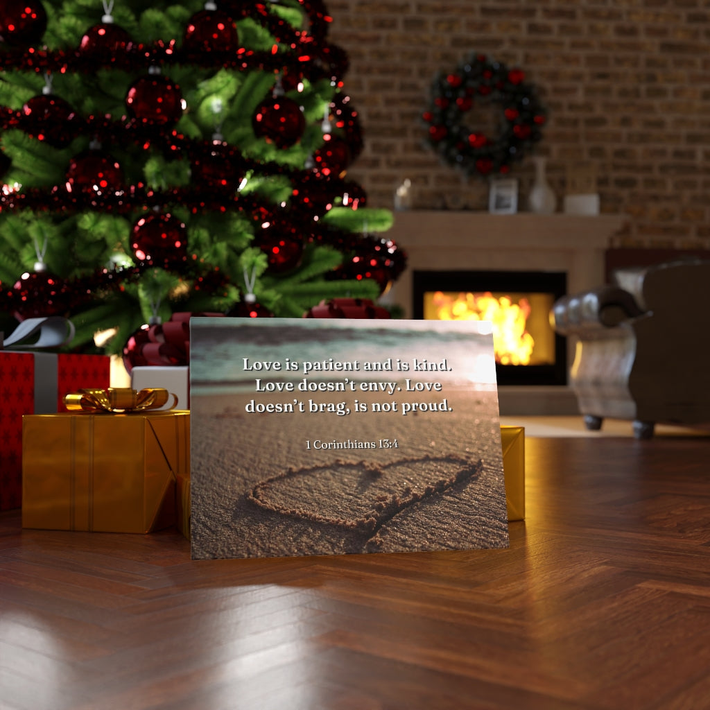 Scripture Walls Love Is... 1 Corinthians 13:4 Bible Verse Canvas Christian Wall Art Ready to Hang Unframed-Express Your Love Gifts